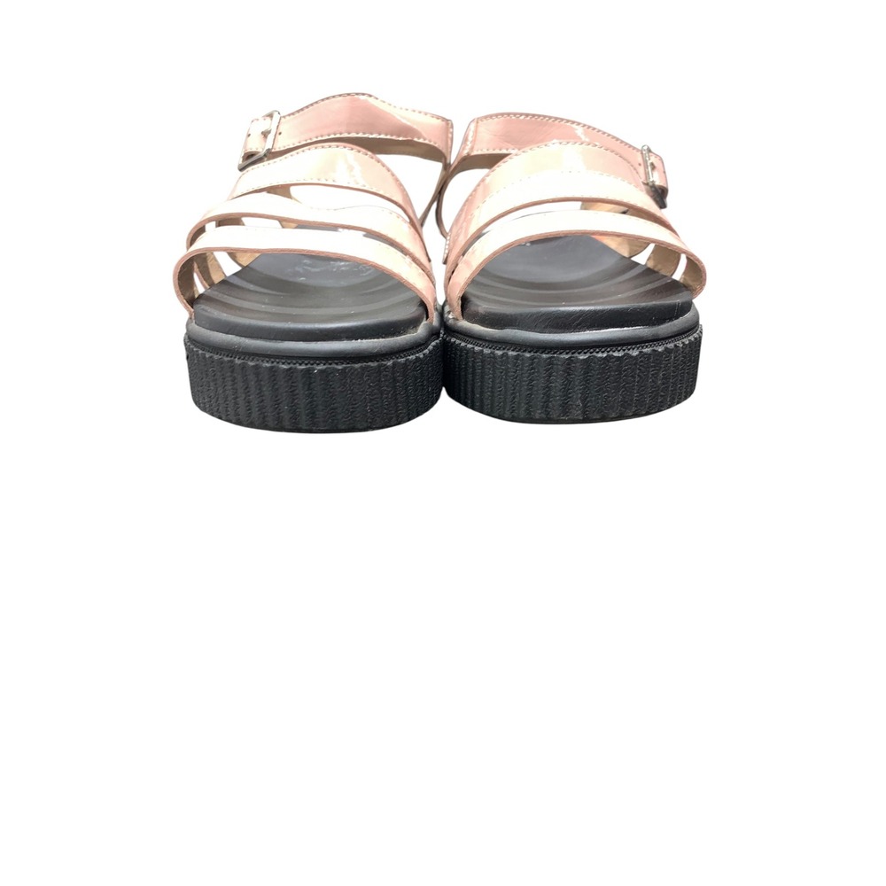 Jellypop Womens Blush Pink Patent Multi Strap Platform Sandals Size 7.5 M